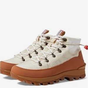 Hunter Hiking Boots. Off- white, super comfortable and on trend